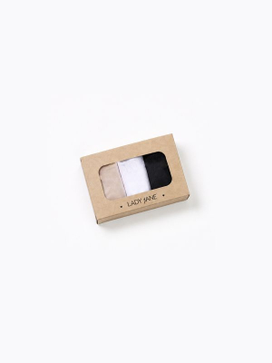 Pack X3 Vedetinas En Algodón Y Lycra Con Puntilla