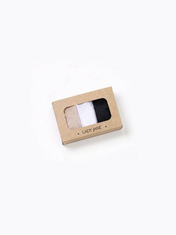 Pack X3 Vedetinas En Algodón Y Lycra Con Puntilla