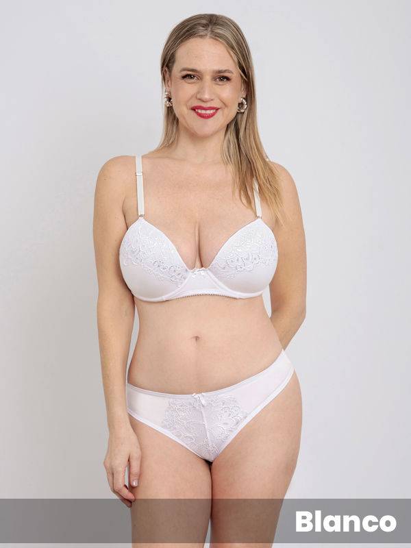 Conjunto Taza Soft con Base de Algodón Lycra y Puntilla con Colaless.