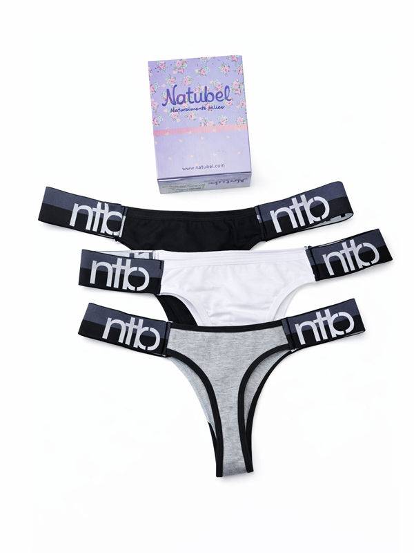 Pack x3 Cola Less en microfibra Estampada Clasica talle XL
