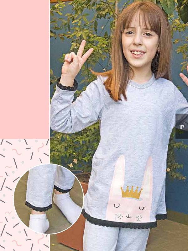 Pijama De Algodón Con Estampa