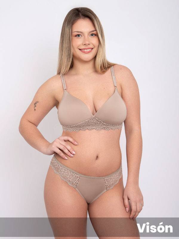Triángulo Taza Soft Con Base De Microfibra Y Colaless