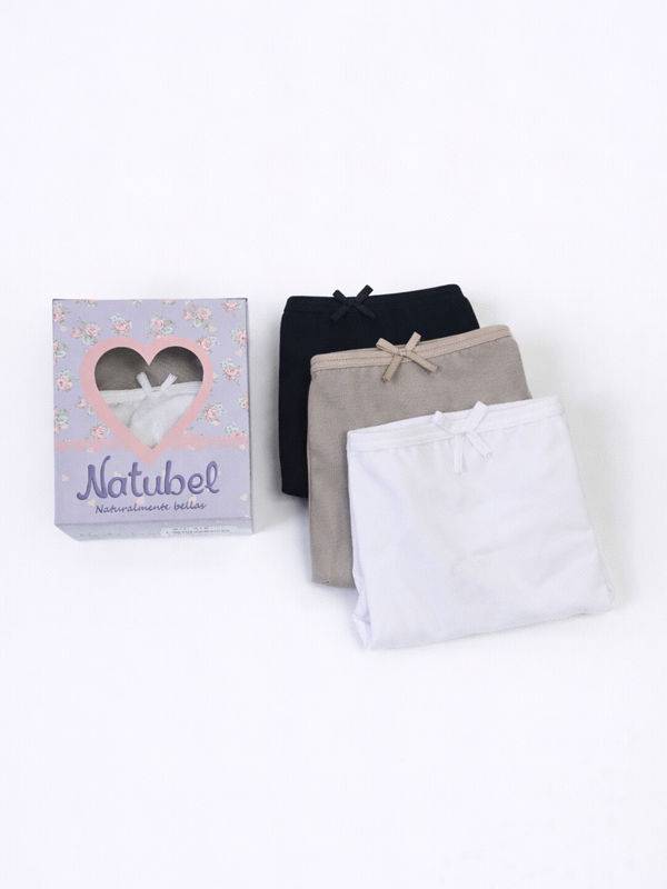 Pack X3 Bombacha Colaless En Algodón Con Lycra Lisa Clasica Talle Xl