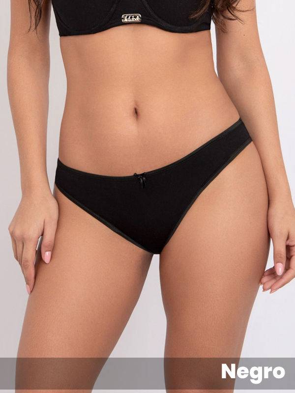 Pack X3 Vedetina En Algodón Con Lycra Lisa Clasica Talle L