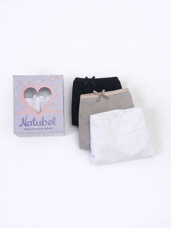 Pack x3 Culote en Algodón con Lycra Liso Clasico talle L