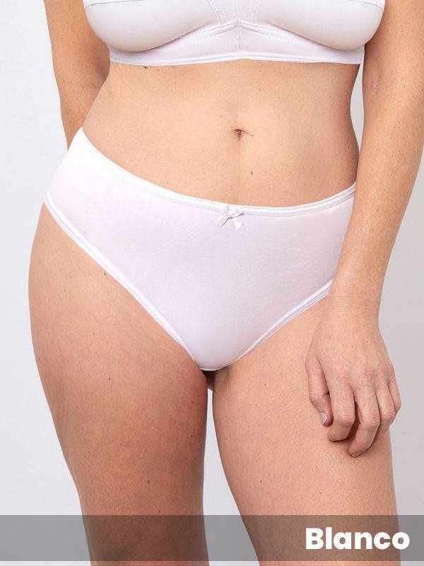Pack X3 Culote Less En Algodón Con Lycra Liso Clasico Talle L