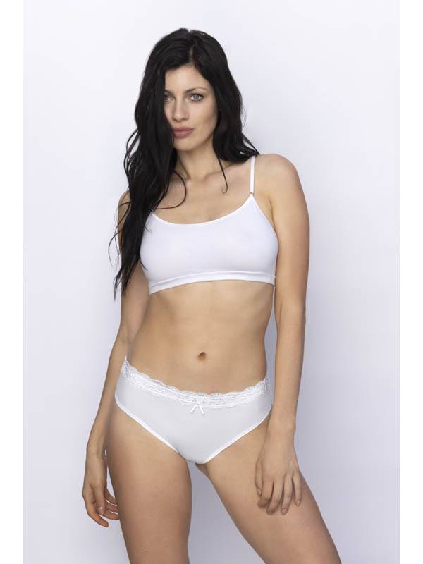 Pack x3 Culote en Algodón con Lycra y Puntilla talle XL