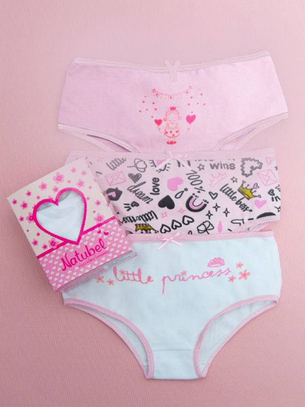 Pack X3 Culote De Nena Algodón Con Lycra Talles 2 Al 16