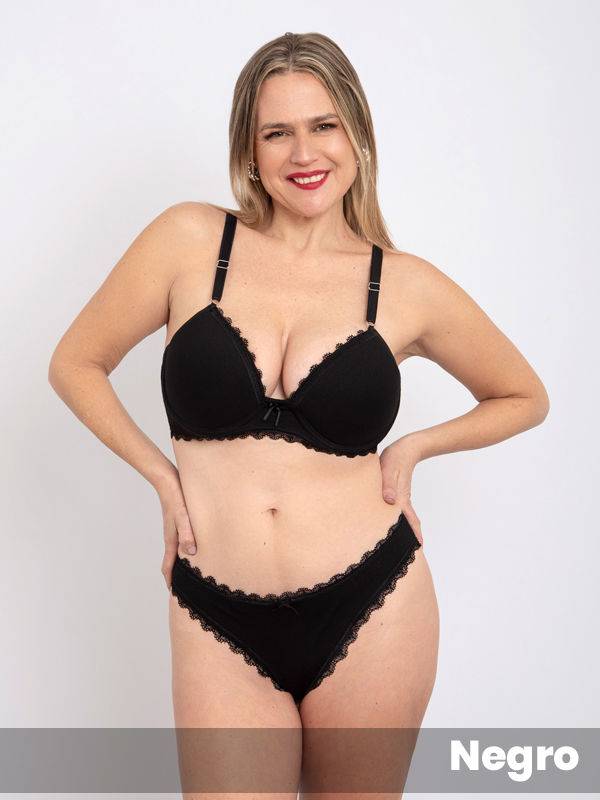 Taza Soft con Base en algodón- Lycra con Puntilla - Colaless