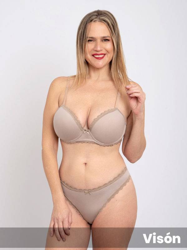 Taza Soft con Base en algodón- Lycra con Puntilla - Colaless