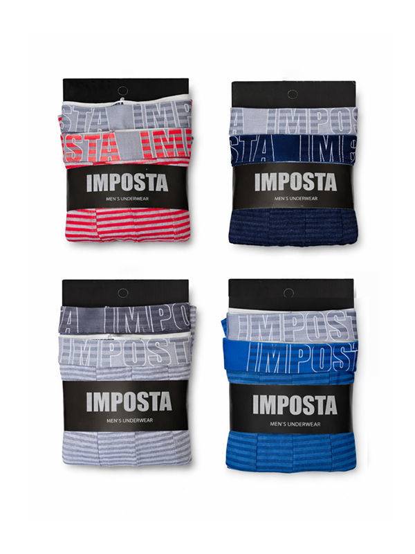 Pack X2 Bóxers Estampados Rayado