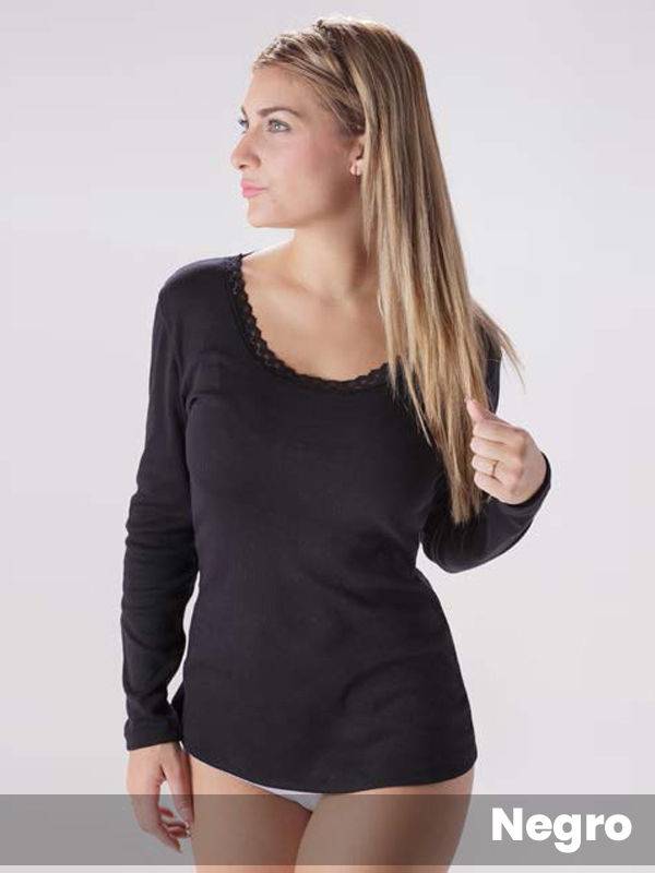 Camiseta Alg.y Lycra Manga Larga Talles 1 al 6