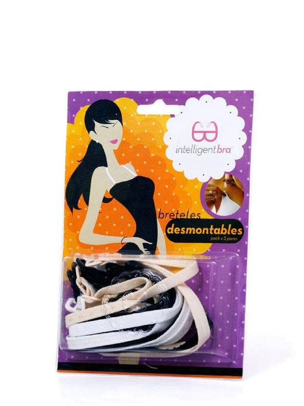Breteles Desmontables Pack X3 De 10 Mm Gancho Plastico