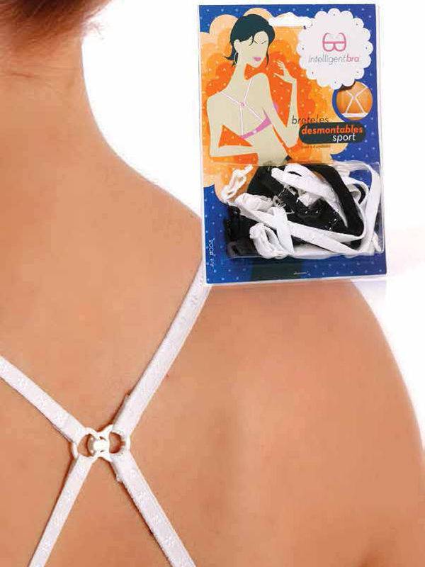Breteles Desmontables Sport Con Elásticos De Lycra. Pack Por 4 Unidades.