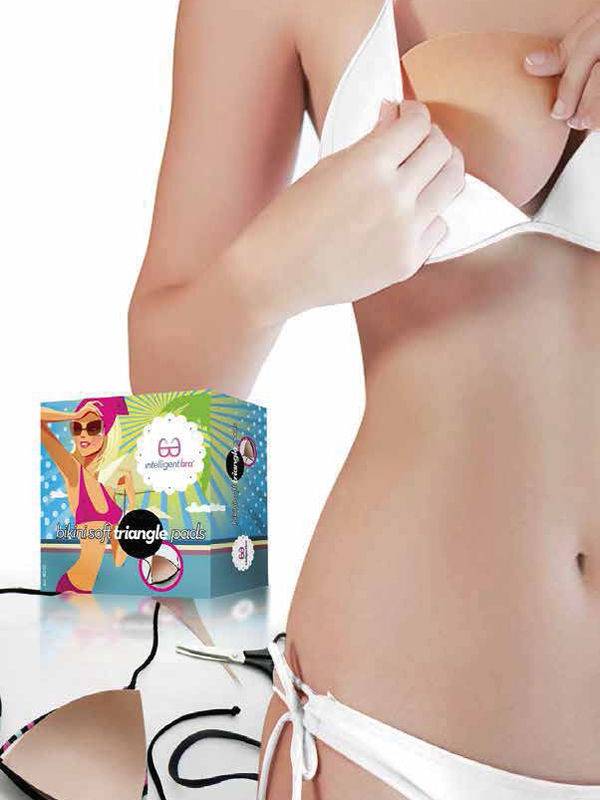 Bikini Soft Triangle Pads. Levanta Busto Lavable Hipoalergenico.