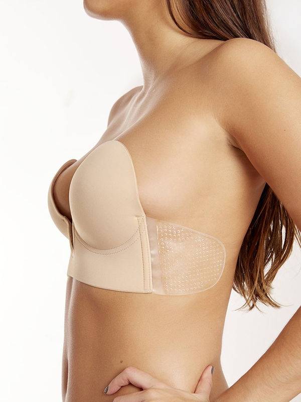 Strap Less Adhesive V Bra