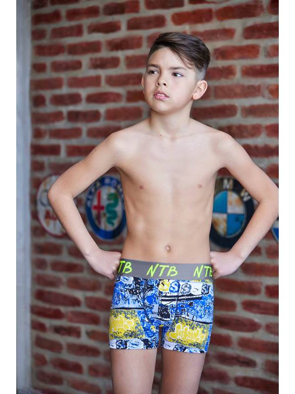 Boxer Juvenil Alg/Lycra Estampado y Elastico Personalizado