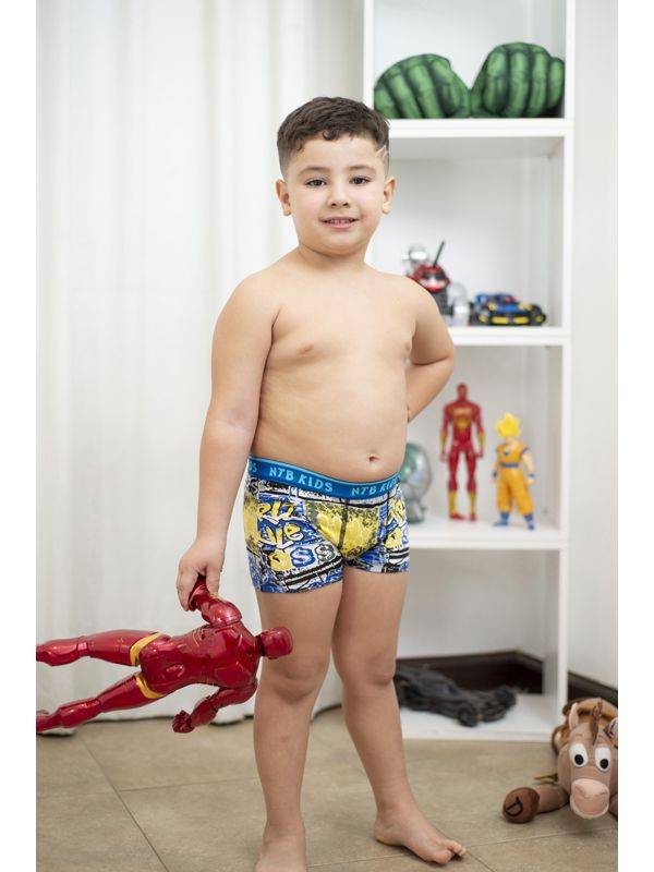 Boxer Juvenil Alg/Lycra Estampado Y Elastico Personalizado