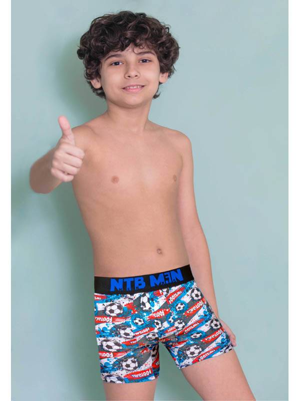 Boxer Juvenil Alg/Lycra Estampado y Elastico Personalizado