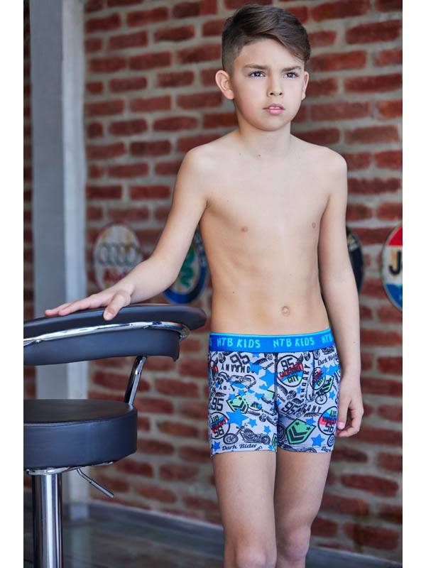 Boxer Juvenil Alg/Lycra Estampado y Elastico Personalizado