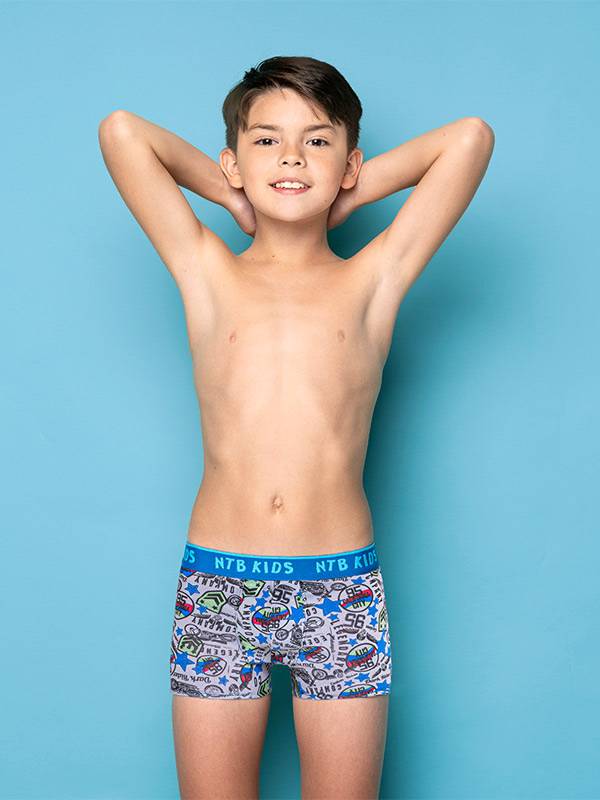 Boxer Juvenil Alg/Lycra Estampado y Elastico Personalizado