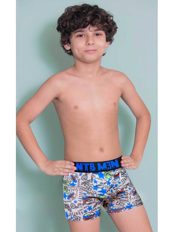 Boxer Juvenil Alg/Lycra Estampado y Elastico Personalizado