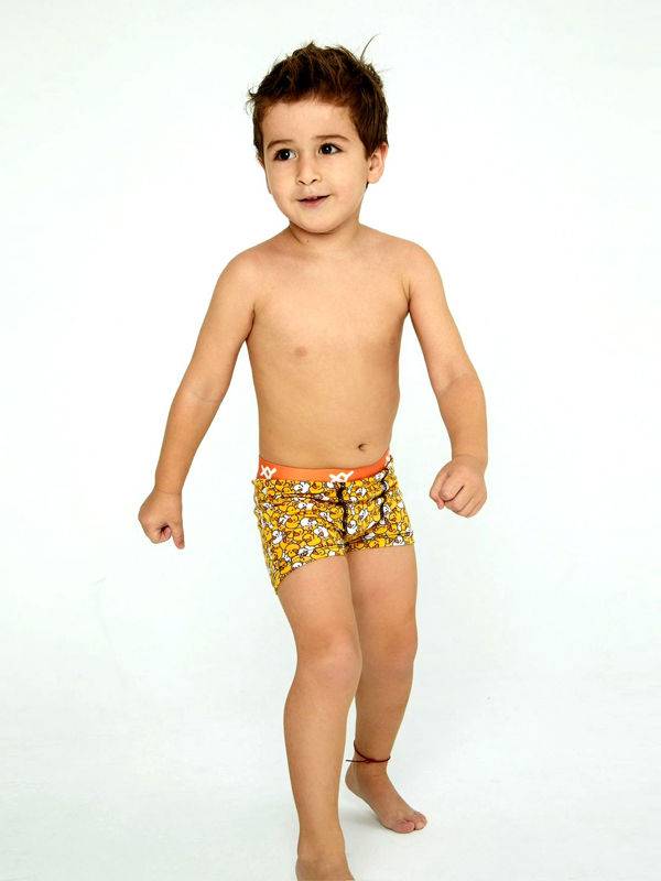 Bóxer Niño Algodón-Elastano Estampado Patitos