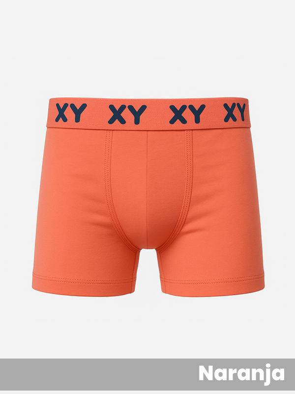 Boxer niño algodón-lycra liso