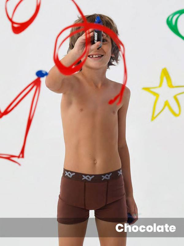 Boxer niño algodón-lycra liso