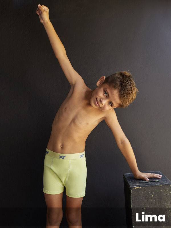 Boxer niño algodón-lycra liso