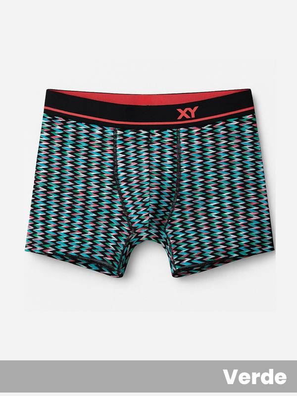 Bóxer algodón-lycra estampado 