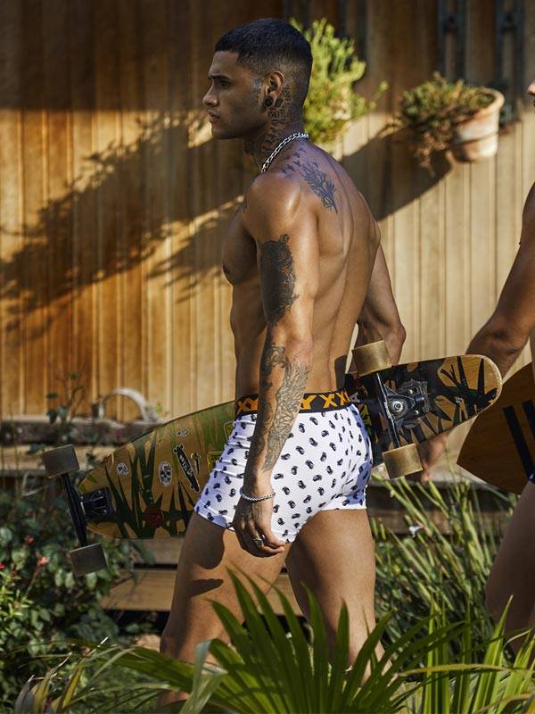 Boxer Algodón-Lycra Pinza Central Fantasma