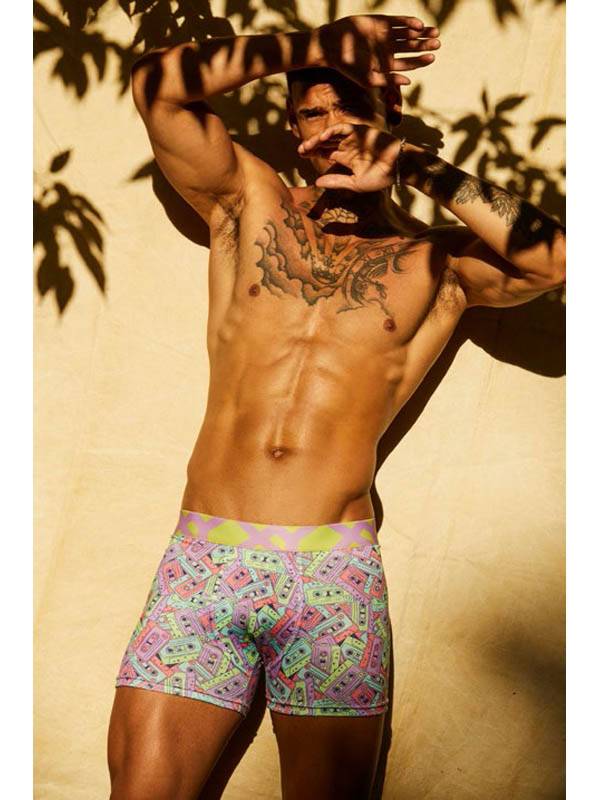 Boxer Algodón-Lycra Estampado Casette