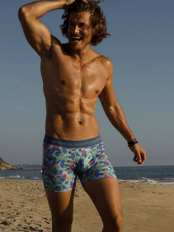 Boxer algodón-lycra pinza central