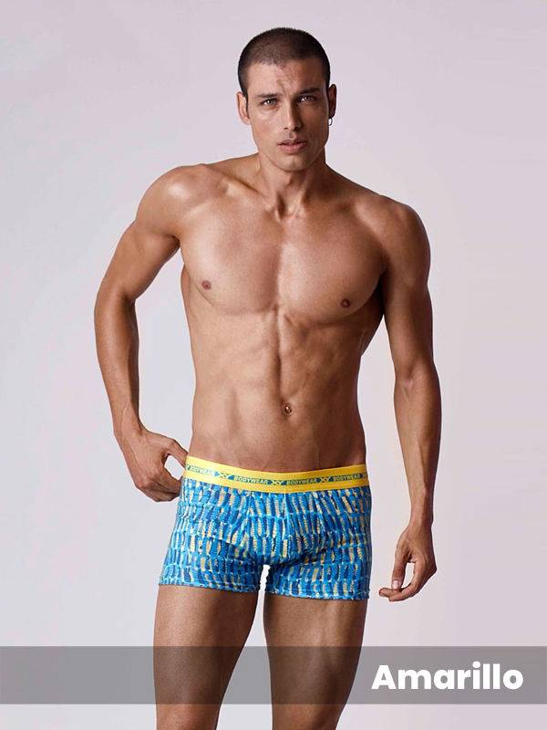 Boxer algodón-lycra pinza central GRAFITO