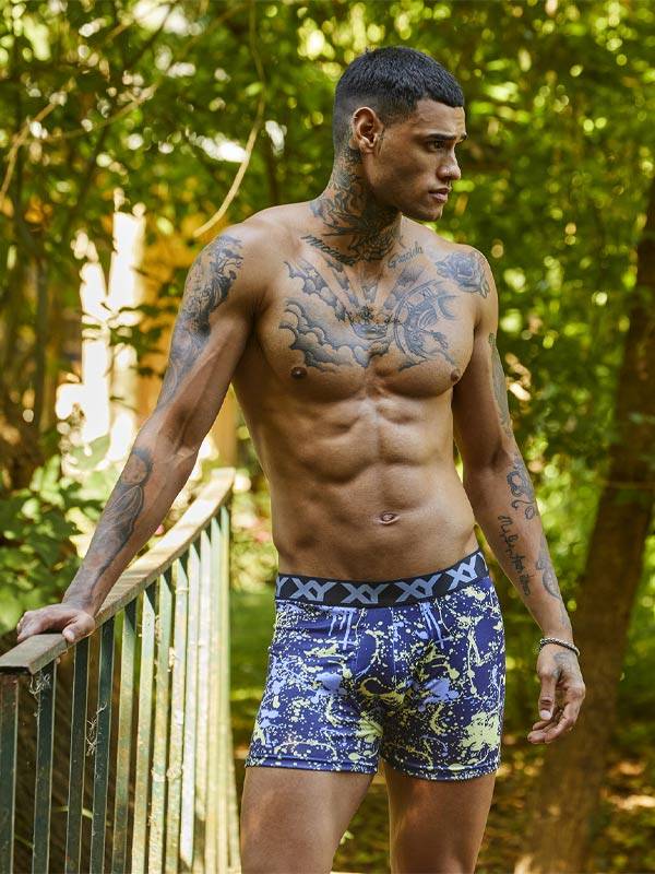 Boxer Algodón-Lycra Pinza Central Manchas