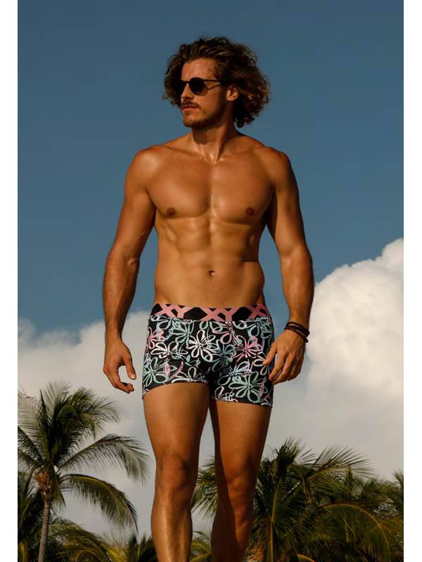 Boxer algodón-lycra estampado
