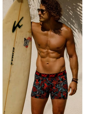 Boxer Algodón-Lycra Pinza Central Tradi Ink