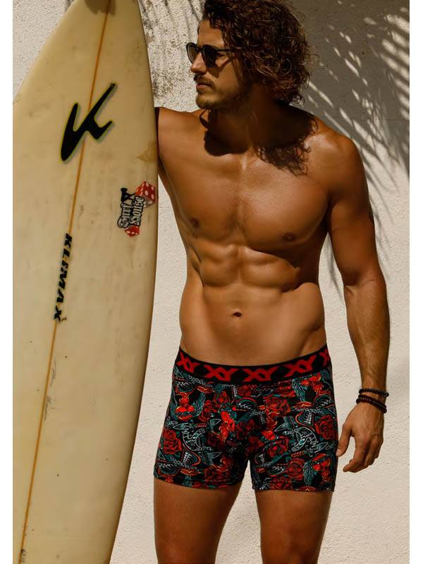 Boxer Algodón-Lycra Pinza Central Tradi Ink