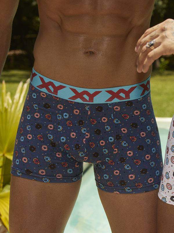 Boxer algodón-lycra pinza central DONUTS