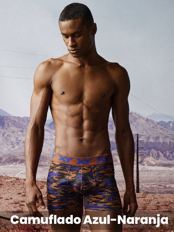 Boxer algodón-lycra pinza central CAMUFLADO