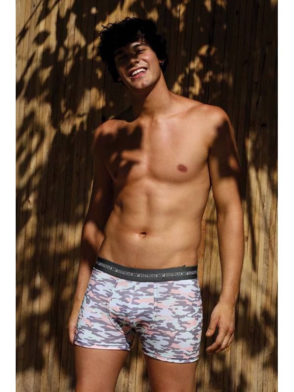 Boxer Algodón-Lycra Pinza Central Camuflado