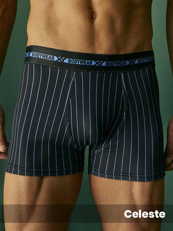 Boxer algodón-lycra estampado RAYADO VERTICAL