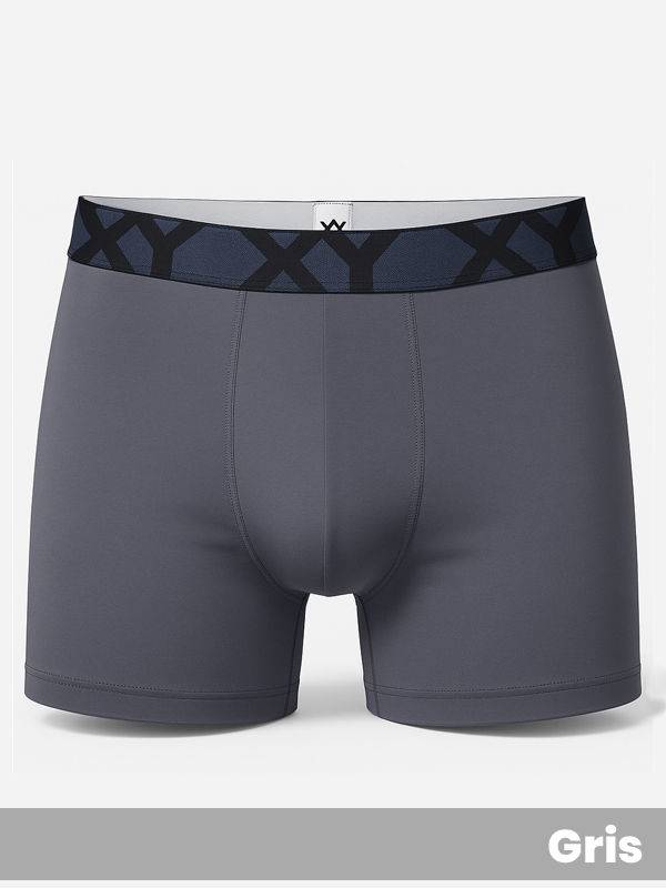 Boxer de microfibra liso combinado