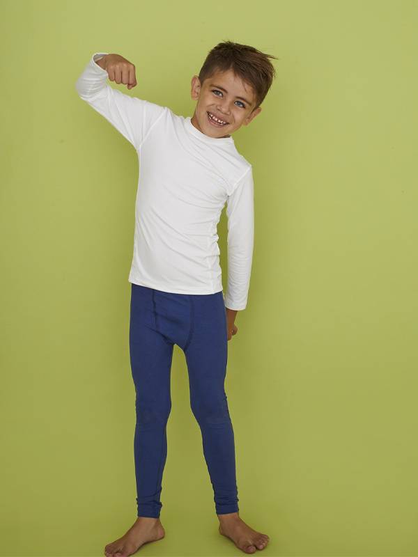 Boxer largo algodón con lycra liso.