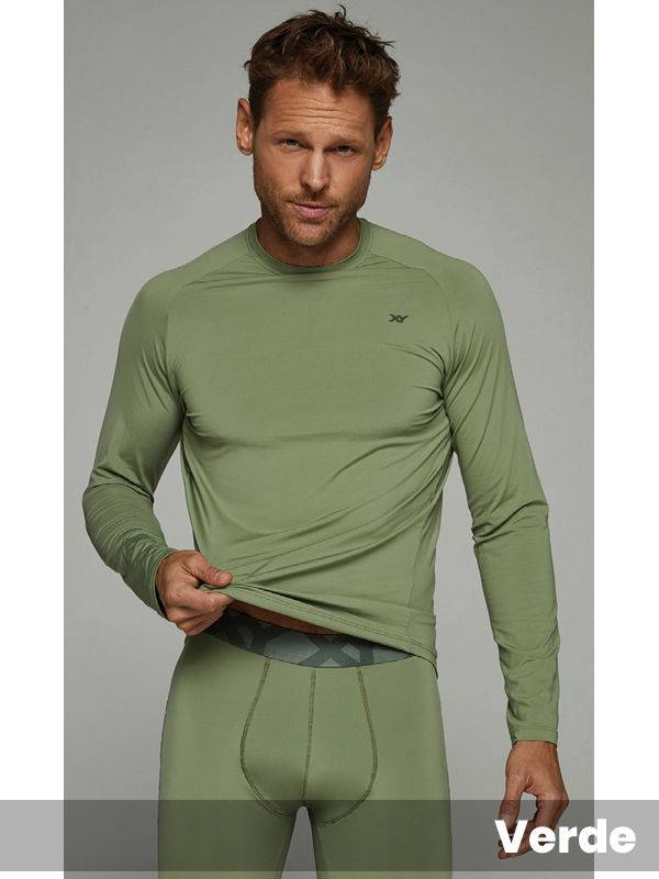 Camiseta térmica de microfibra con lycra. Anatómica. Interior super soft