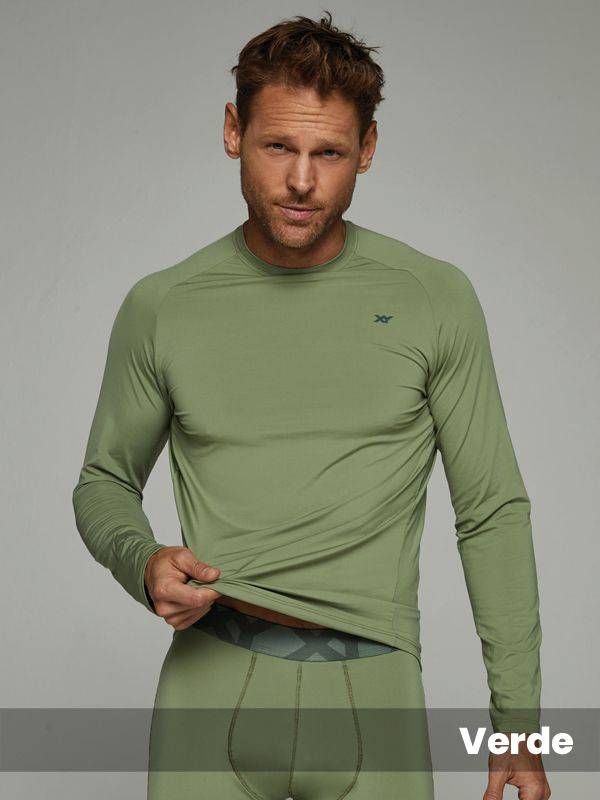 Camiseta térmica de microfibra con lycra. Anatómica. Interior super soft