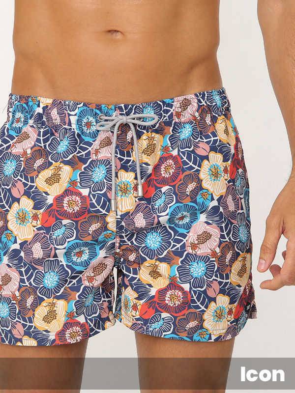 Traje de baño Estampado Icon con bolsillos laterales