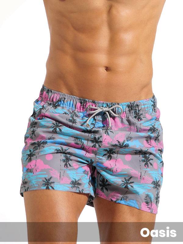 Traje De Baño Estampado Oasis Con Bolsillos Laterales