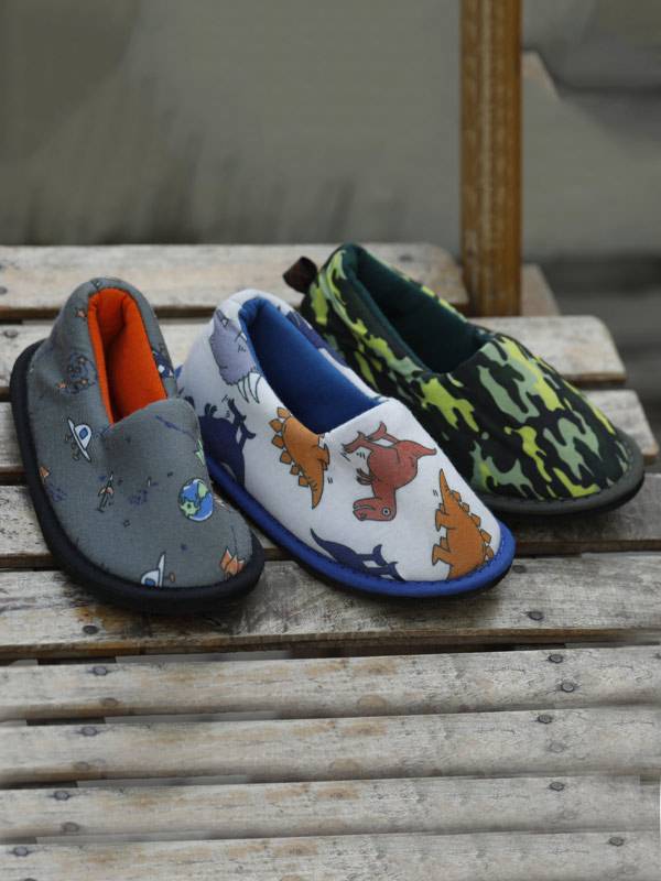 Pantufla Tipo Mocasin Estampada Plantilla Soft.